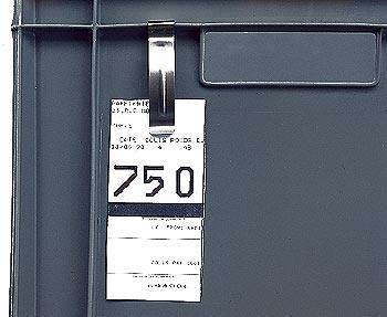 Lot De 2 Porte-étiquettes Plastique Standers, L.45 X L.21 Mm