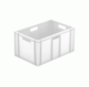 9250.V01.108 Blanc - H.319mm - 60 Litres - Parois pleines - Fond plein lisse (21060B)