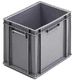 9234.V00.522 Gris - H.319mm - 30 Litres - Parois pleines - Fond plein lisse (21030G)