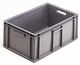 9264.005.522 Gris - H.235mm - 45 Litres - Parois pleines - Fond plein lisse - 2 poignées (2A049)