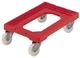 9193.017.246 Rouge - Chariot à 4 roues pivotantes polyamide - 180kg (91017)