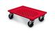 8400.600.205 Rouge - Chariot à 4 roues pivotantes polyamide - Plateau grillagé - 250kg