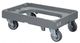 9190.000.522 Gris - Chariot connectable - Plateau ouvert - Chappe zinguée à 4 roues pivotantes caoutchouc - 250 kg (DO484901)