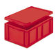 9354.V00.246 Rouge - Couvercle clipsable coiffant pour bac Normes Europe 600x400mm (61045R)